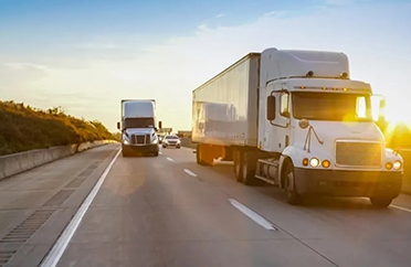 Safe van line truck completing a long distance move.